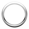14k White Gold 8mm Double Milgrain Comfort Fit Band, Size 10