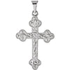 23.50x17.00 mm Cross Pendant in Platinum