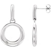 Pair of 0.015 CTTW Diamond Earrings in Sterling Silver