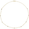 14k Yellow Gold Cubic Zirconia 18-inch Necklace