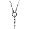 14k White Gold Tiny Posh Crown 16-18" Necklace