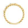 14k Yellow Gold Blue Sapphire Stackable Ring , Size 7