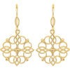 14k Yellow Gold Decorative Earrings