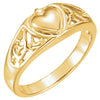Heart Ring in 14k Yellow Gold ( Size 6 )