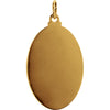 14k Yellow Gold 23x16mm St. Joseph Oval Medal