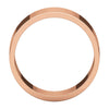 10k Rose Gold 8mm Flat Band, Size 7