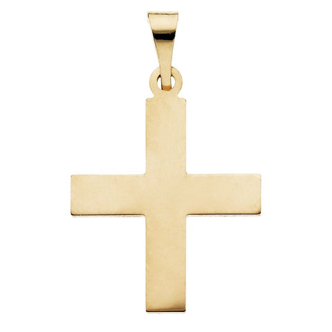 14k Yellow Gold 15.5x14mm Greek Cross Pendant