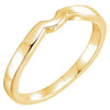 Elegant and Stylish Band for Tulip Set Solitaire in 14K Yellow Gold ( Size 6 ), 100% Satisfaction Guaranteed.