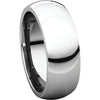 Sterling Silver 7mm Comfort Fit Band, Size 11