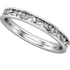 14k White Gold Sculptural-Inspired Band , Size 7