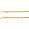 2.5 mm Rolo Chain in 18k Yellow Gold ( 16-Inch )