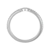 14k White Gold 1/6 CTW Diamond Wedding Band for Matching Engagement Ring, Size 7