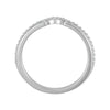14k White Gold 1/6 CTW Diamond Wedding Band for Matching Engagement Ring, Size 7
