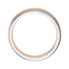14k Rose Gold & White 6.75mm Band Size 11.5