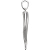 Sterling Silver 25.75mm Italian Horn Pendant
