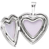 Sterling Silver Heart Locket with Cross