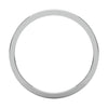 14k White Gold 1mm Flat Wedding Band, Size 7