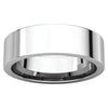 Sterling Silver 6mm Flat Band, Size 10