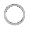 14k White Gold Leaf Design Band, Size 6