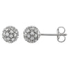 14K White Gold 1/2 CTW Diamond Earrings