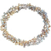 Sterling Silver 8-9mm Freshwater Keshi Multicolor 19" Necklace