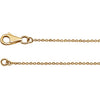 14k Yellow Gold 1/5 CTW Diamond Sideways Cross 16-18" Necklace