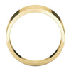14k Yellow Gold 12mm Flat Tapered Band, Size 8