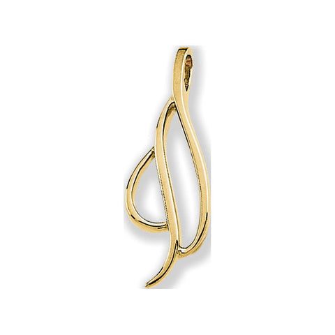 14k Yellow Gold Freeform Pendant