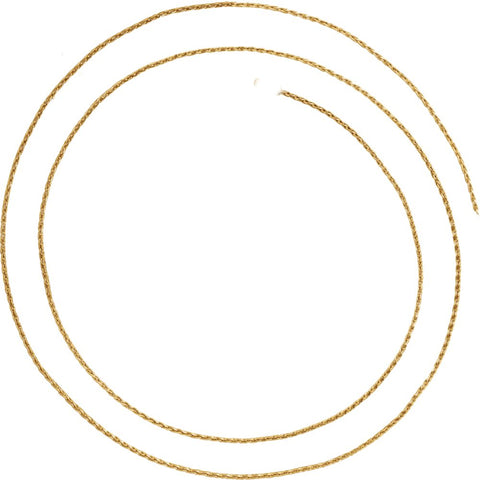 14k Yellow Gold .85mm Baby Wheat 20" Chain