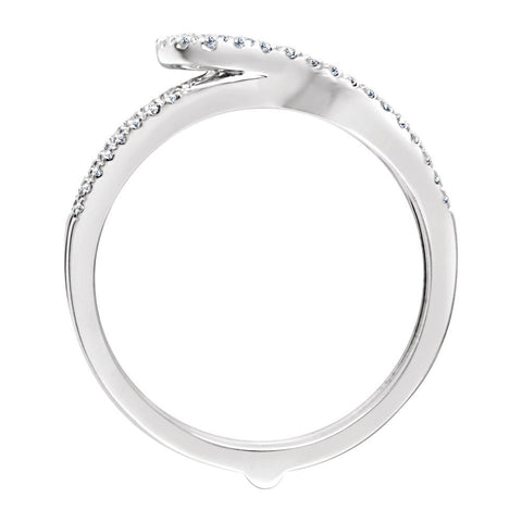 14k Yellow Gold 1/3 CTW Diamond Ring Guard, Size 7