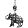 Elephant Charm in Sterling Silver