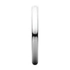 14k White Gold 2mm Half Round Light Band, Size 9