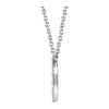14k White Gold 1/3 CTW Diamond Cluster 16-18" Necklace