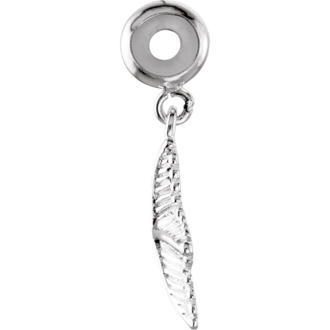 Sterling Silver 25x14.5mm Kera Starfish Charm