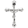 29.50x19.75 mm Crucifix Cross Pendant in 14K White Gold