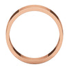 14k Rose Gold 7mm Flat Band, Size 5.5