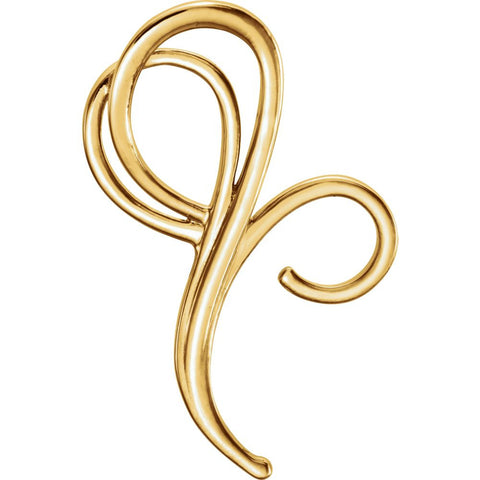 14k Yellow Gold Freeform Pendant