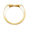 14k Yellow Gold Band for 8.8mm Engagement Ring, Size 6