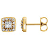14k Yellow Gold 1/2 ctw. Diamond Earrings