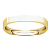 14k Yellow Gold 2.5mm Square Comfort Fit Band, Size 9