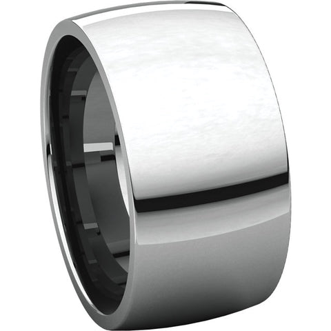 Palladium 10mm Light Comfort Fit Band, Size 7.5