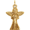 18.00x13.00 mm Praying Angel Pendant in 14K Yellow Gold