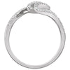14k White Gold 1/4 CTW Diamond Ring, Size 7