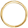 14k Yellow Gold 1/5 CTW Diamond Freeform Ring, Size 7
