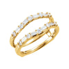 14K Yellow Gold 1/2 CTW Diamond Ring Guard (Size 6)