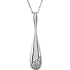 1/5 CTW Diamond 18-inch Necklace in 14k White Gold