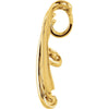 14k Yellow Gold 33x51mm Chain Slide
