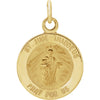 12.00 mm St. Jude Thaddeus Medal in 14K Yellow Gold