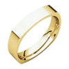 04.00 mm Square Comfort-Fit Wedding Band Ring in 14k Yellow Gold (Size 8 )