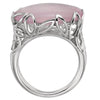 Sterling Silver Rose Quartz Ring, Size 7